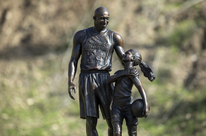Kobe Bryant’s And Gianna’s Statue Unveiled At The Crash Site
