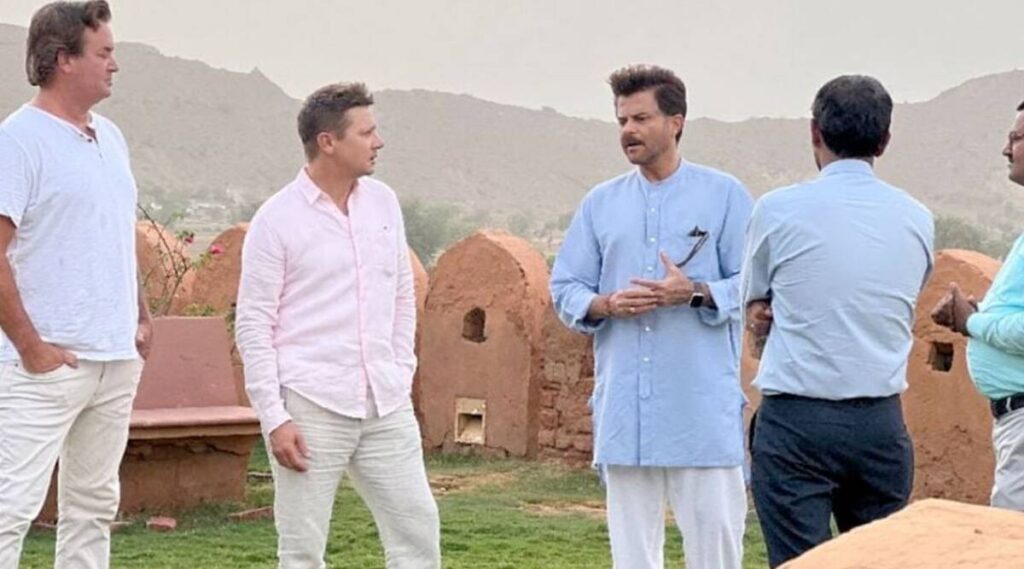 Marvel actor Jeremy Renner shoots alongside Anil Kapoor for a project in Rajasthan