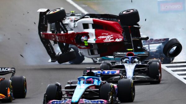Zhou Guanyu survives a stunning collision as Carlos Sainz wins the British Grand Prix