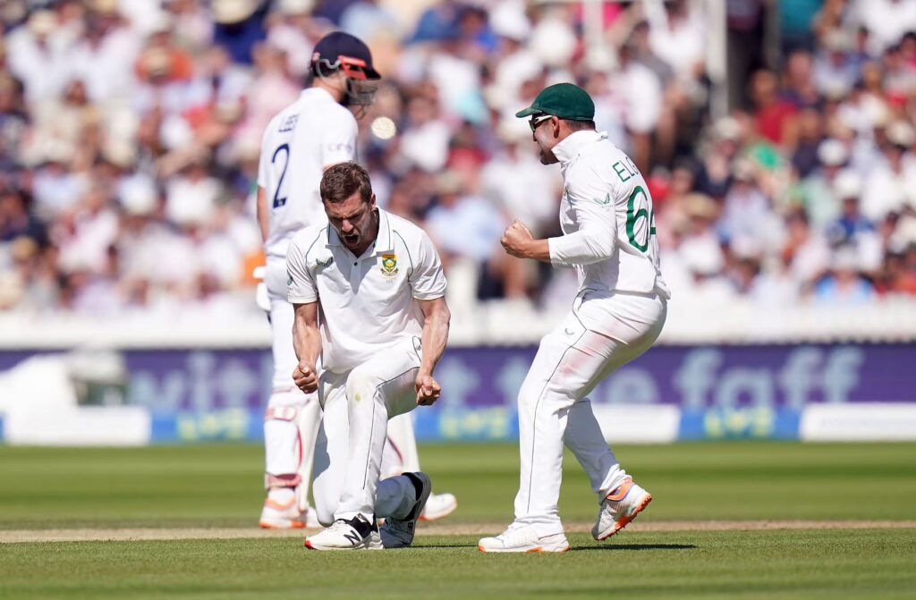 South Africa won by an innings and 12 runs against England