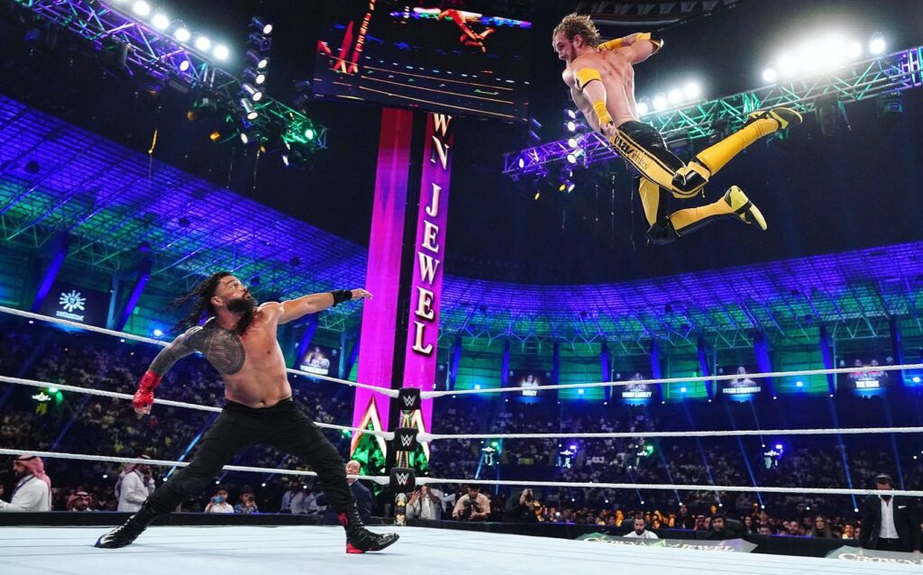Logan Paul Suffered Torn ACL and MCL Injuries In Match Against Roman Reigns at WWE Crown Jewel